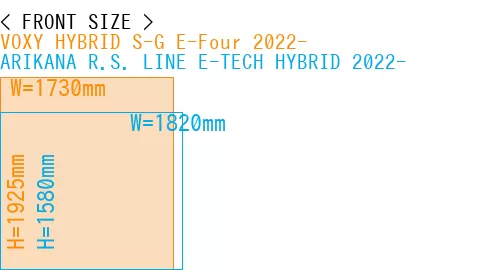 #VOXY HYBRID S-G E-Four 2022- + ARIKANA R.S. LINE E-TECH HYBRID 2022-